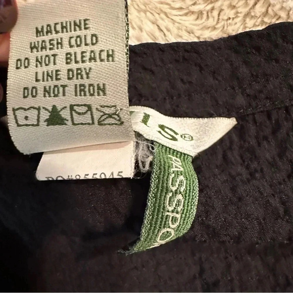 Orvis Ladies' ¾ Sleeve Split Neck Top, Large , Black( BoxT ) - Picture 9 of 10